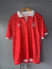 Nottingham Forest Vintage 1990 - 1991 Home football shirt jersey Umbro size M