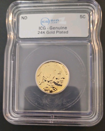 Buffalo nickel icg - genuine, –
