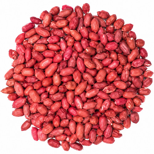 Red skin peanuts whole - skin, raw