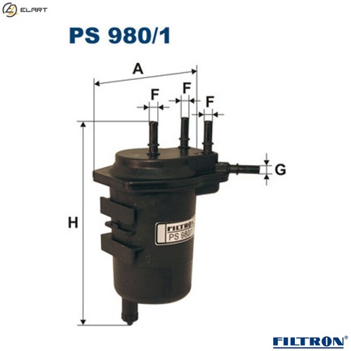 Fuel filter 980 for - fuel, ps