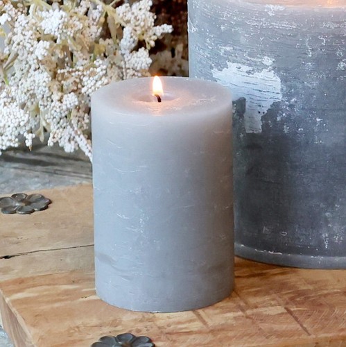 Macon rustic pillar candle - candle,