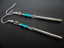 A PAIR OF  LONG SLIM TIBETAN