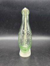 Victorian Thomas Elliot Cardiff  Hamilton Bottle Embossed 6 Ounce Torpedo Aqua