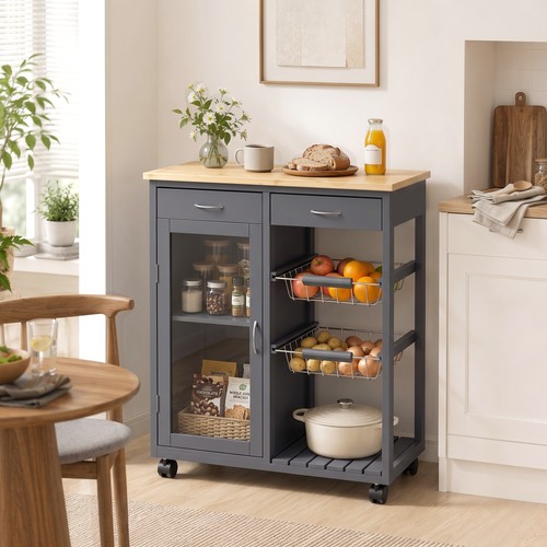 Rolling kitchen trolley with - kitchen,