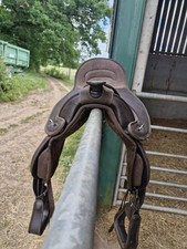 17" Brown Treeless Western Saddle