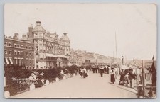 RPPC Weymouth Esplanade Hotels People Edwardian Fashion c1907 Real Photo Dorset