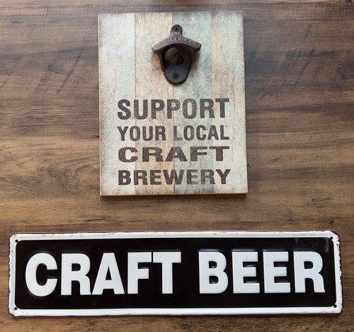 Craft beer wall decor set - decor,