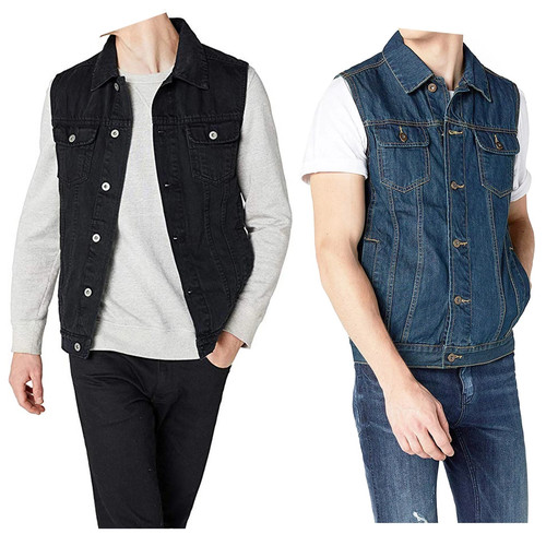Mens multi pocket denim cowboy - multi,
