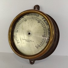 H Hughes And Son London, Barometer, For Parts Or Repair Vintage Barometer...