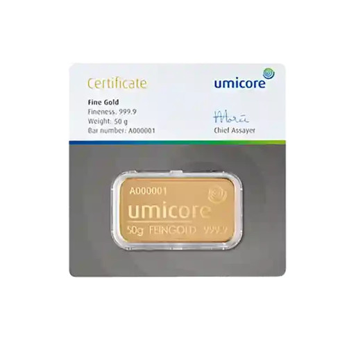 Gram umicore minted gold - umicore,