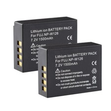 2 x NP-W126 W126 Battery for