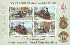 1991 Isle of Man Sg MS484 9th