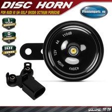 12V 110dB High Tone Disc Horn for Audi A1 VW Golf Skoda Octavia Porsche Cayenne 