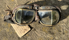 WW2 RAF FLYING GOGGLES FROM LANCASTER CRASH SITE AREA ,FEB 1945 WRAGBY LINCS