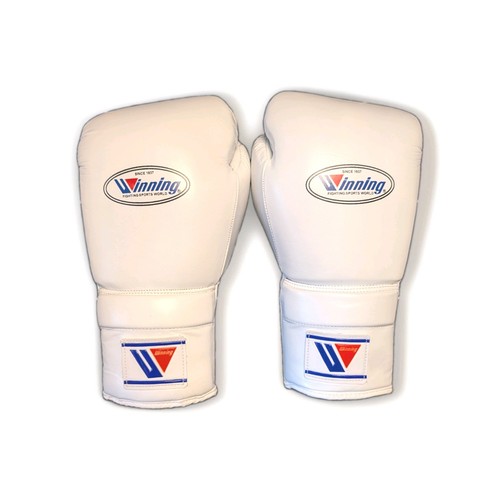 Winning white boxing gloves - winning,