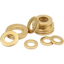 Solid Brass Washers M2 M3 M4 M5 M6 M7 M8 M10 M12 M14 DIN 125 Form A