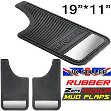 19"*11" 2pc Heavy Duty Rubber Mud Flaps Van Trailer Truck Car Van Splash Guards