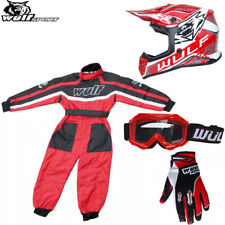 Wulfsport Kids AIR-X OFF ROAD Motocross Helmet Motorbike Gloves Goggle Race Suit