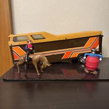 VINTAGE ERTL WESTERN CHAMPIONSHIP RODEO HORSE TRAILER 18” Living Quarters+extra