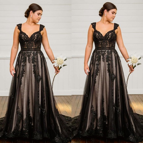 Gothic wedding dresses black - gothic,
