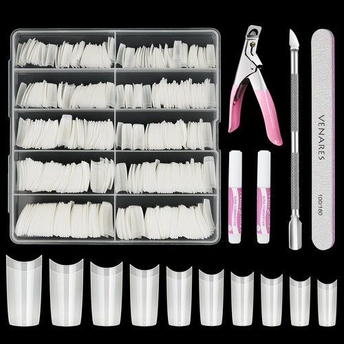 500pc acrylic nail tips set - nail,