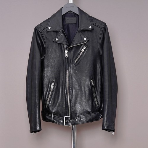 All saints leather jacket - saints, mens