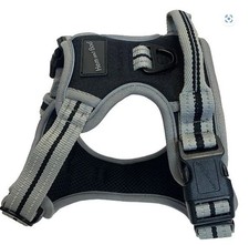 Hem & Boo Dog Reflective Black Easyfit Adjustable Sports Harness XS-XL