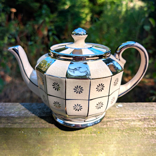 Art deco octagonal - octagonal, silver