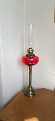 Oil lamp with - oil, original