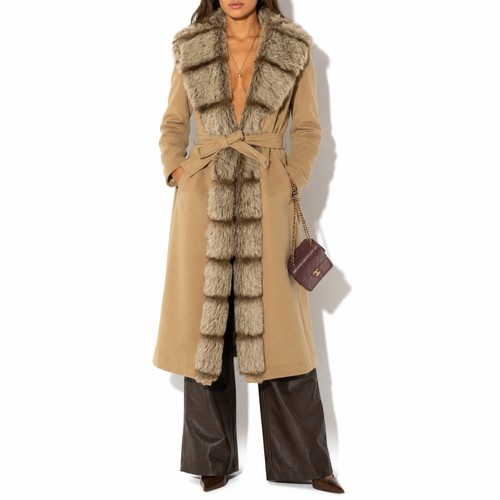 70s vintage faux fur twill - 70s,