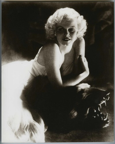 Jean harlow bear skin - on,
