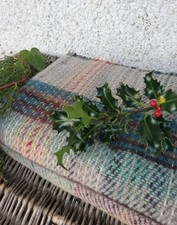 Welsh blanket throw woolen