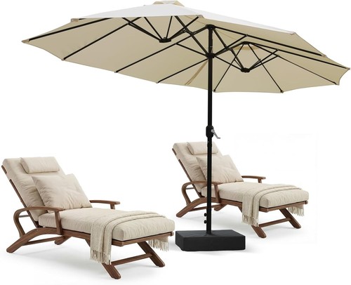Garden parasol x 2 - 4.4m,