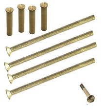 M3 Brass Door Handle Screws with Bolt Connecting Sleeve Male to Female for Door