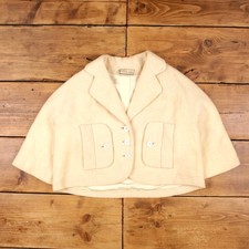 Vintage Macy's Little Shops Bolero Jacket L 80s Cropped Yellow Womens
