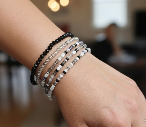 Black clear white grey seed - 5x,