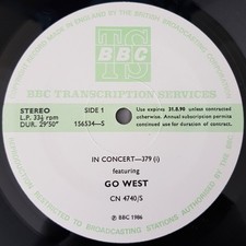 Go West - In Concert-379 LP