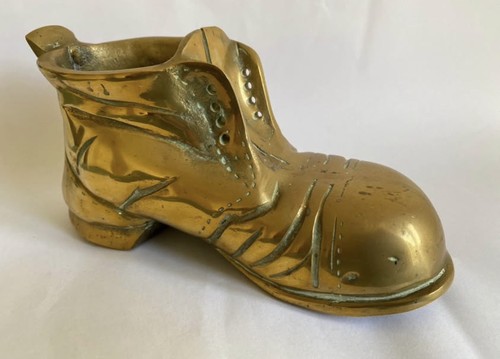 Decorative solid brass boot - brass,