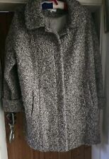 Alpaca Wool Mix Mid Length Coat Cotswold Collections Size 16 Brown Lined