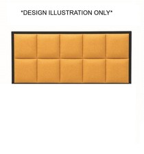 HYPNOS Super King Headboard Alexandra Strutted 180cm 6FT in Smokey Quartz