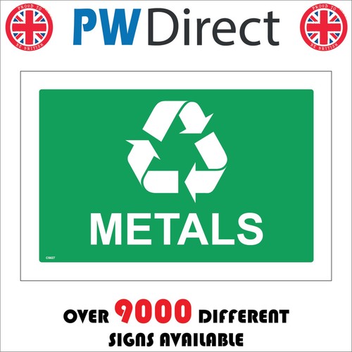 Sign metals recycling - recycling, rubbish