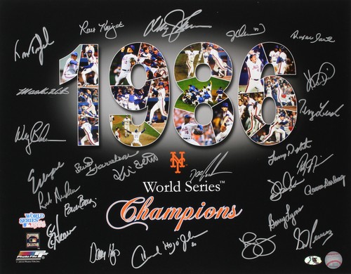 1986 mets signed world - signed,