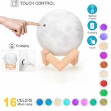 16 Colors Moon Lamp 3D moon