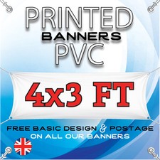 4 X 3 FT PVC BANNERS - OUTDOOR SIGN - ADVERTISING VINYL BANNER - BIRTHDAY PARTY
