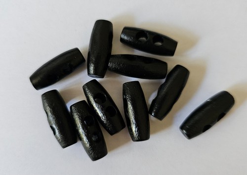 Black toggle buttons size - 10,