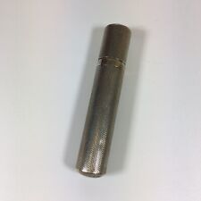 Unusual Sterling Silver Cased Cylindrical Lighter Possibly Military Used 