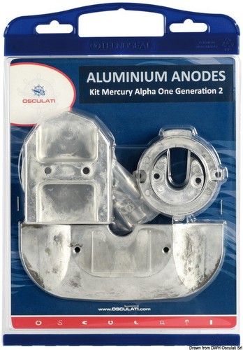 Aluminium anode kit - aluminium, for
