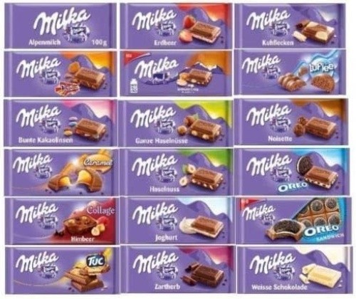 Milka assorted chocolates - milka,