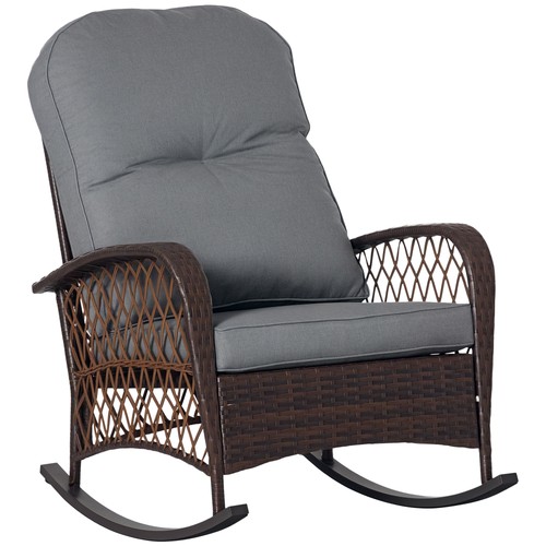 Outdoor wicker rocking chair - wicker,