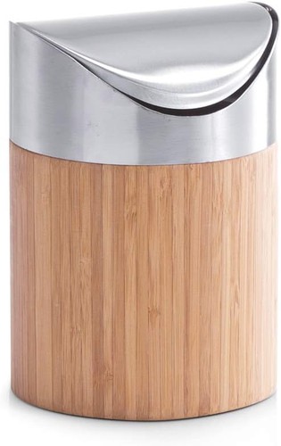 Zeller table waste bin brown - zeller,